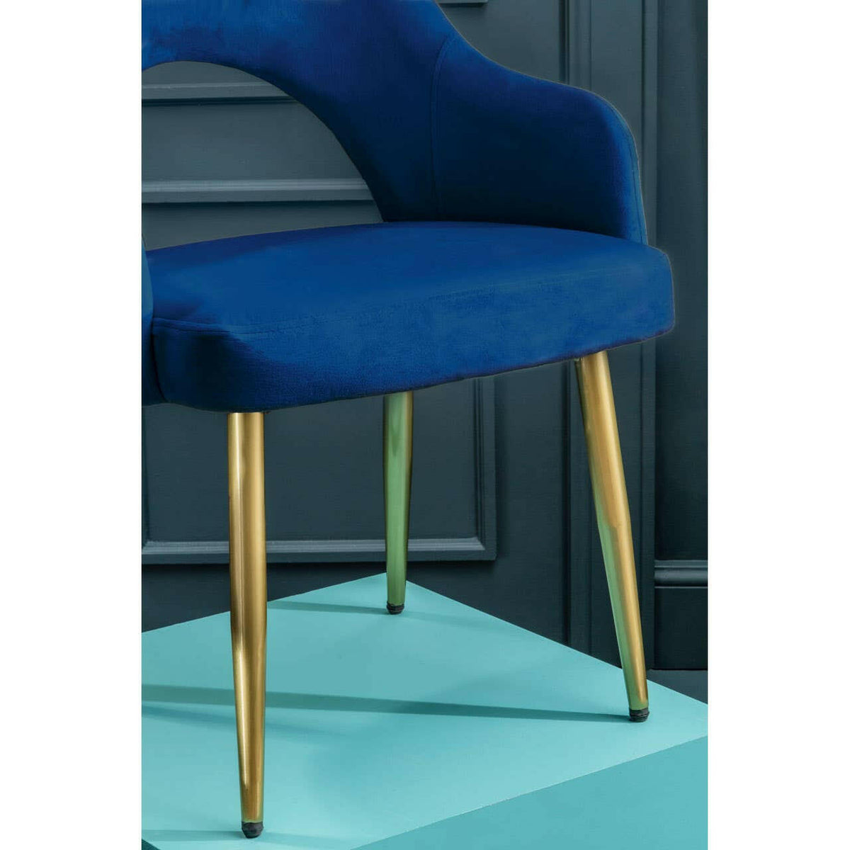 Dani Midnight Velvet Dining Chair.