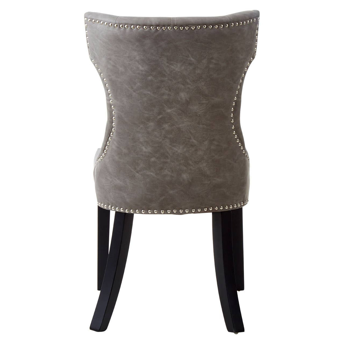 Daxton Grey Leather Effect Dining Chair.