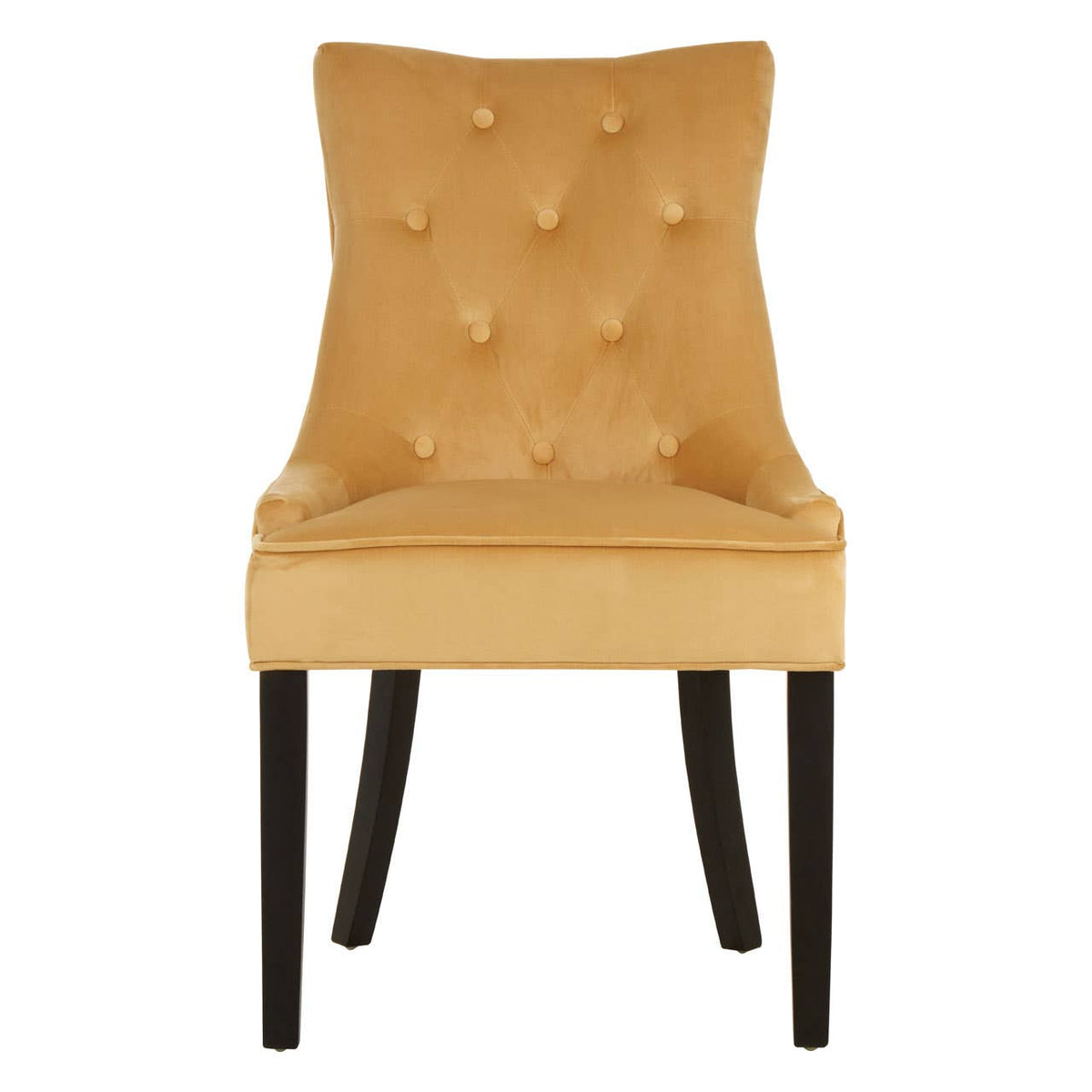 Daxton Light Gold Buttoned Dining Chair.