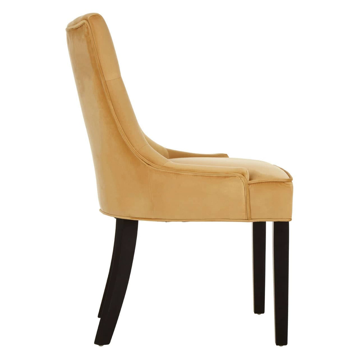 Daxton Light Gold Buttoned Dining Chair.