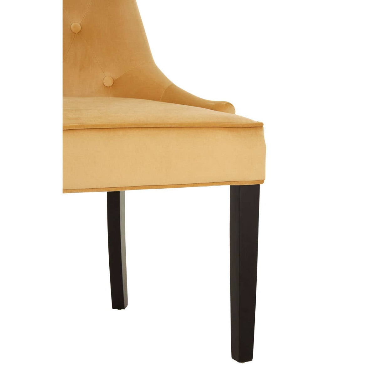 Daxton Light Gold Buttoned Dining Chair.