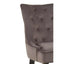 Daxton Storm Grey Buttoned Dining Chair.