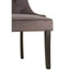 Daxton Storm Grey Buttoned Dining Chair.