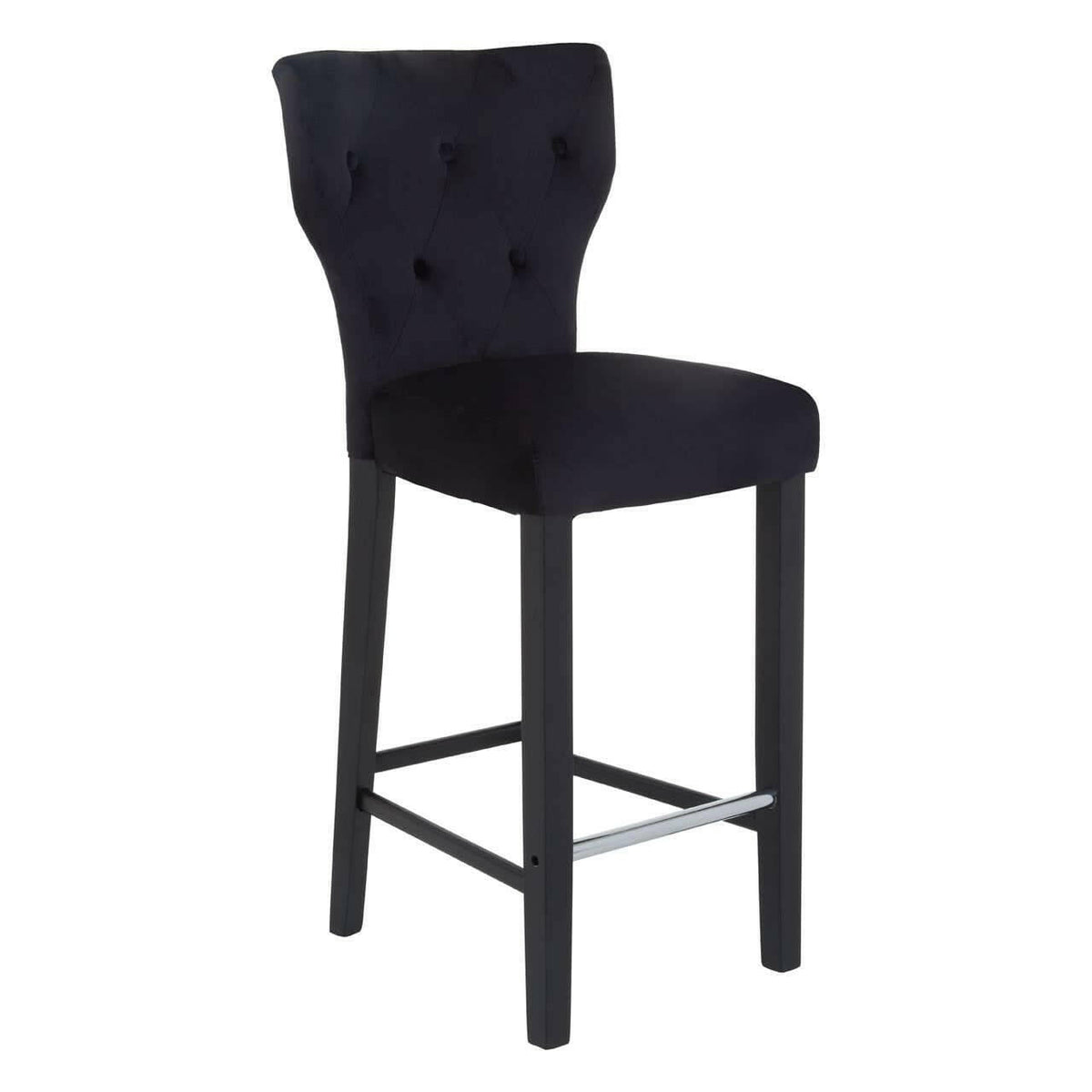 Decatour Black Bar Stool.