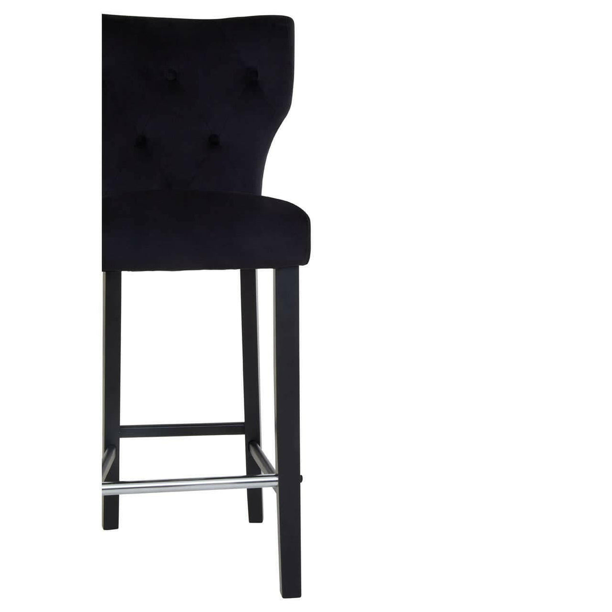 Decatour Black Bar Stool.