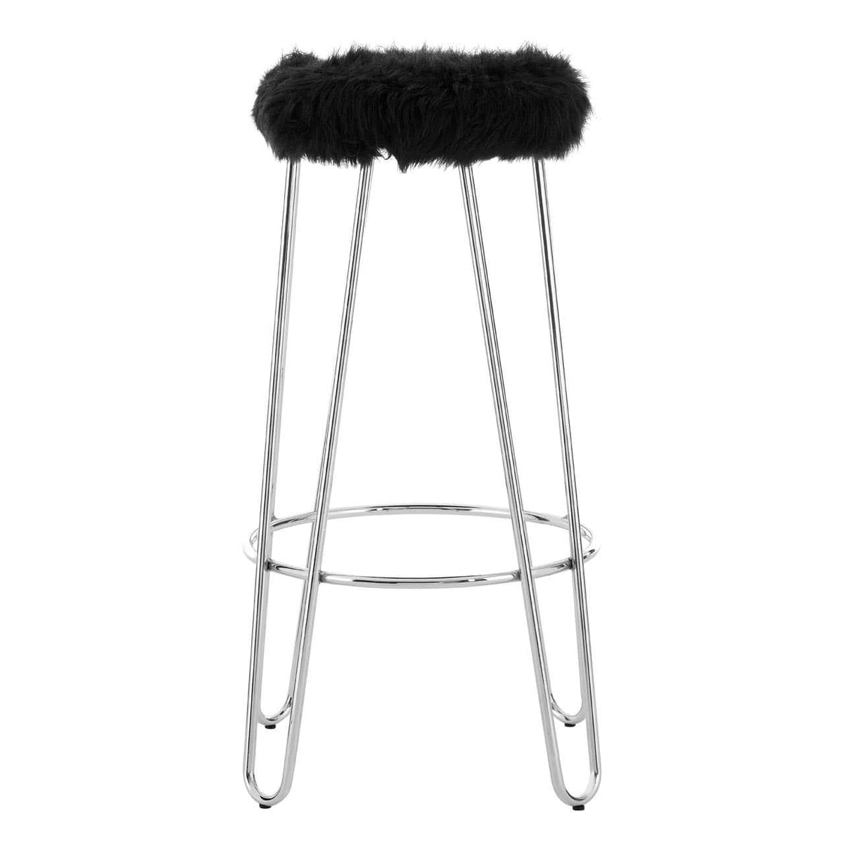 District Black Bar Stool.