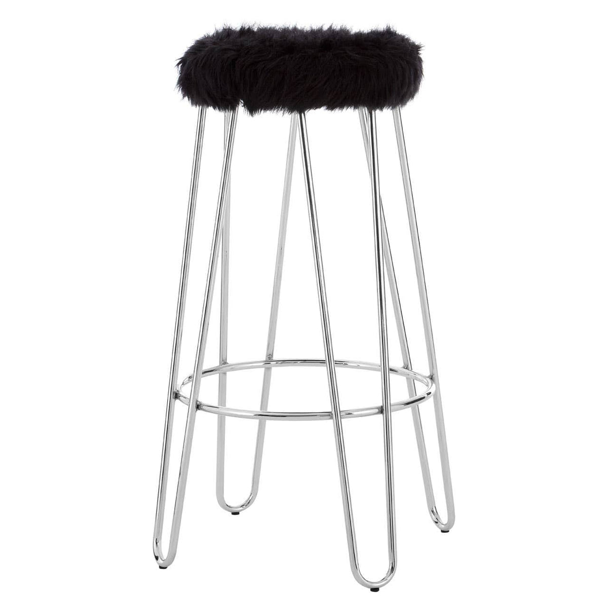 District Black Bar Stool.