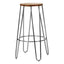 District Chrome Hairpin Stool.