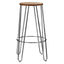 District Chrome Hairpin Stool.