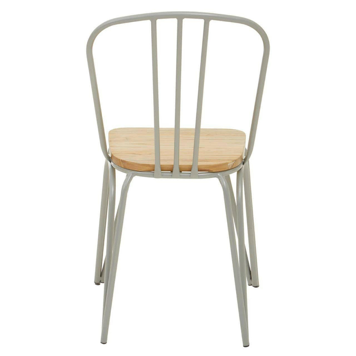 District Grey Finish Metal Frame Dining Chair.