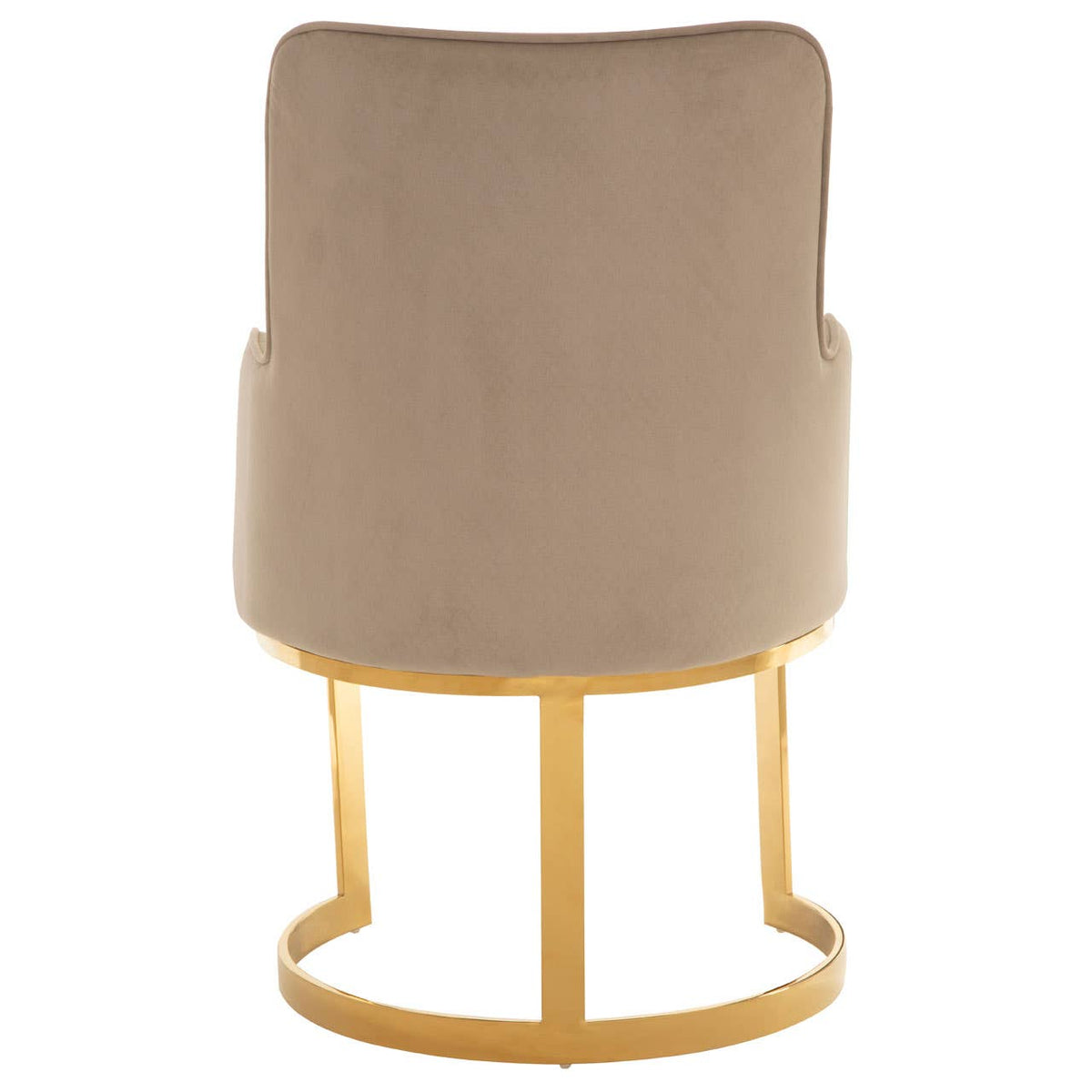 Eliza Beige Velvet Dining Chair.