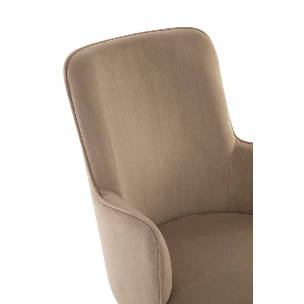 Eliza Beige Velvet Dining Chair.