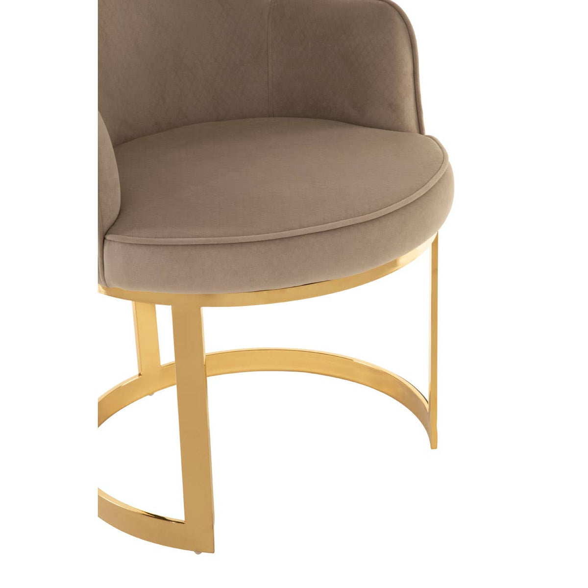 Eliza Beige Velvet Dining Chair.