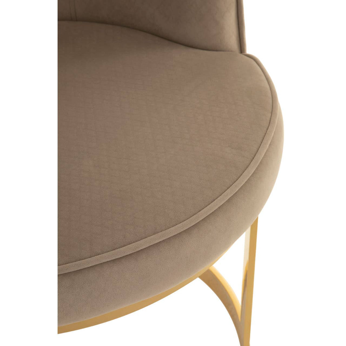 Eliza Beige Velvet Dining Chair.