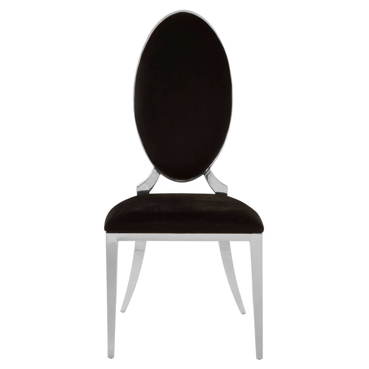 Eliza Black Velvet Dining Chair.