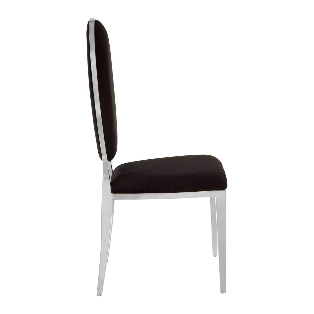 Eliza Black Velvet Dining Chair.