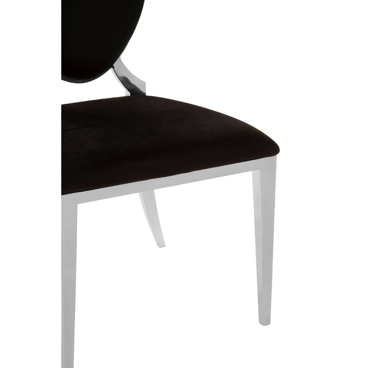 Eliza Black Velvet Dining Chair.