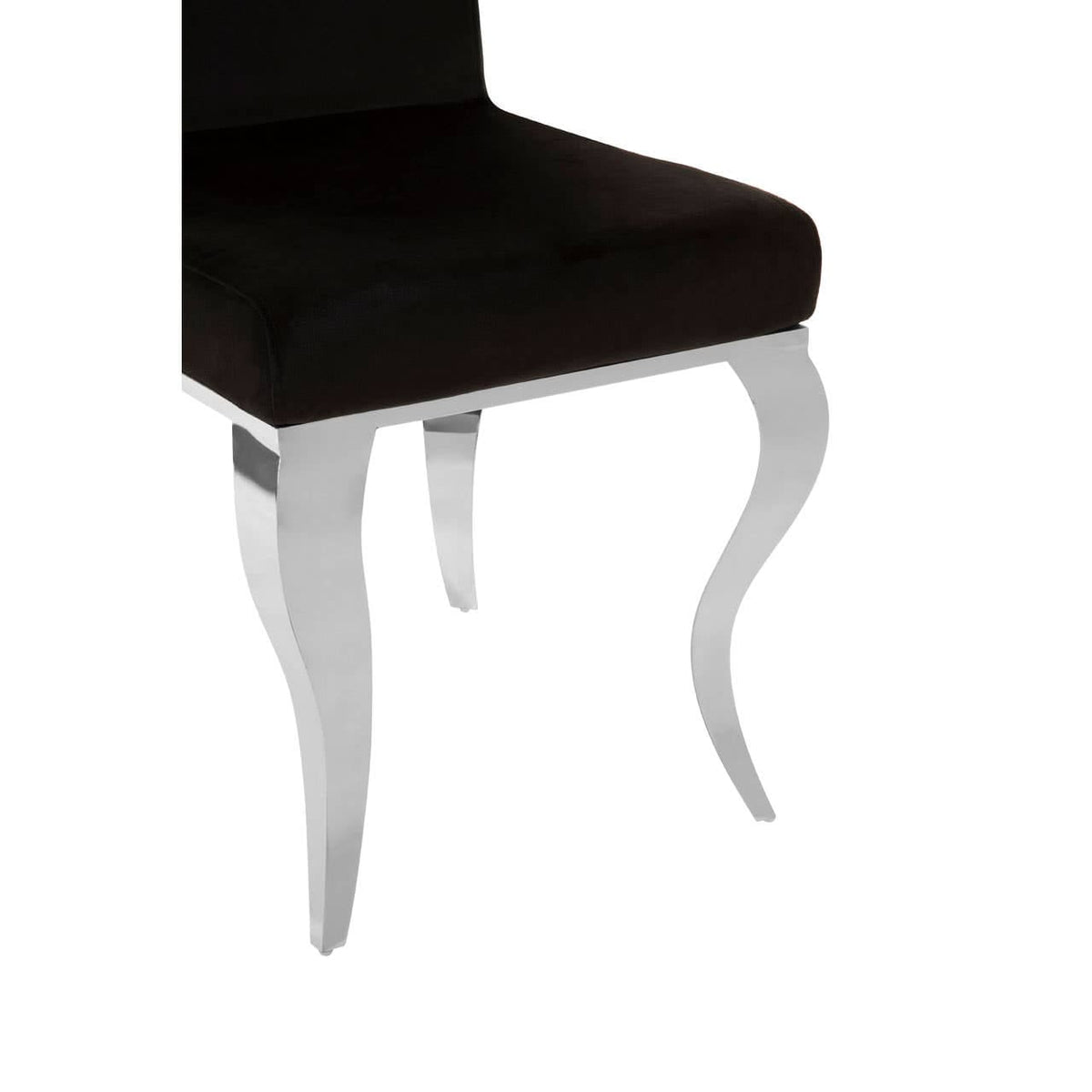 Eliza Dining Chair With Silver Frame.