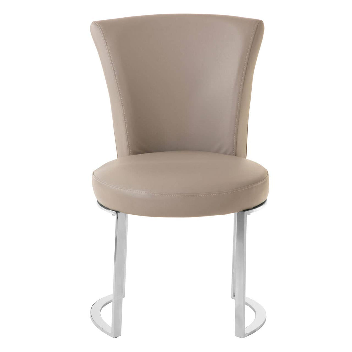 Eliza Grey Faux Leather Dining Chair.