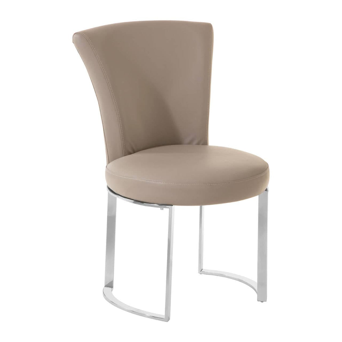Eliza Grey Faux Leather Dining Chair.