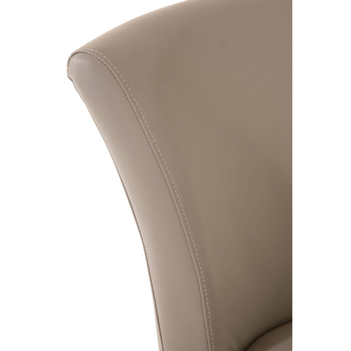 Eliza Grey Faux Leather Dining Chair.