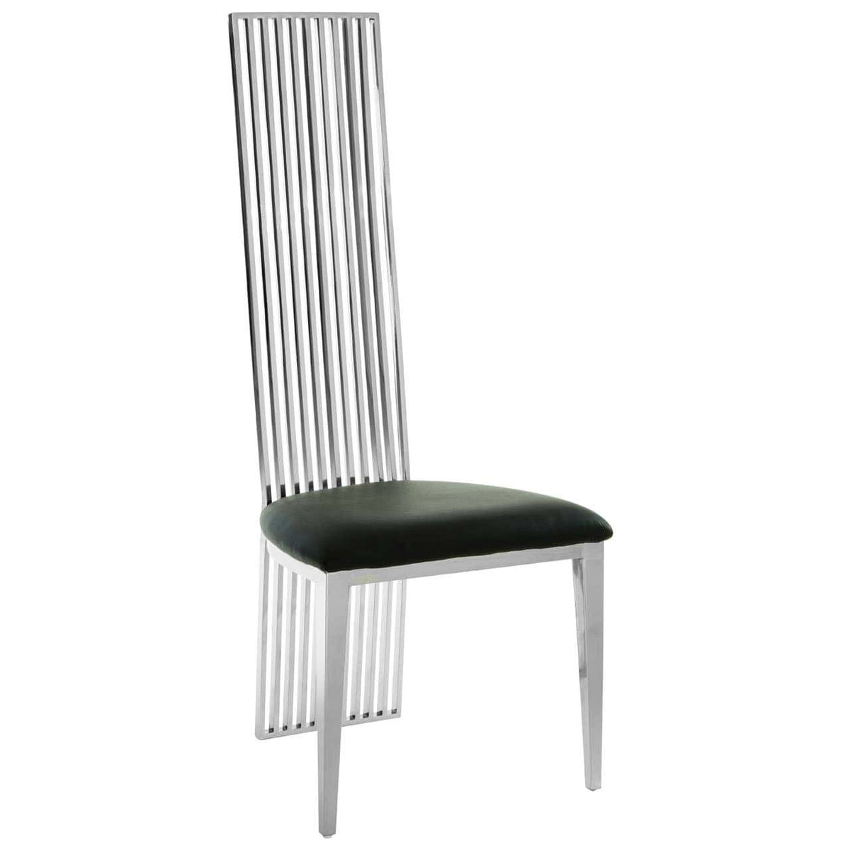Eliza Silver Finish Dining Chair.