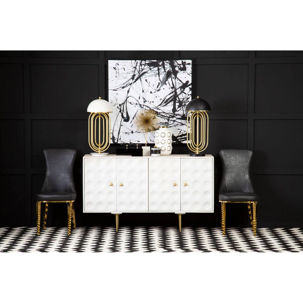 Forli Black Dining Chair.