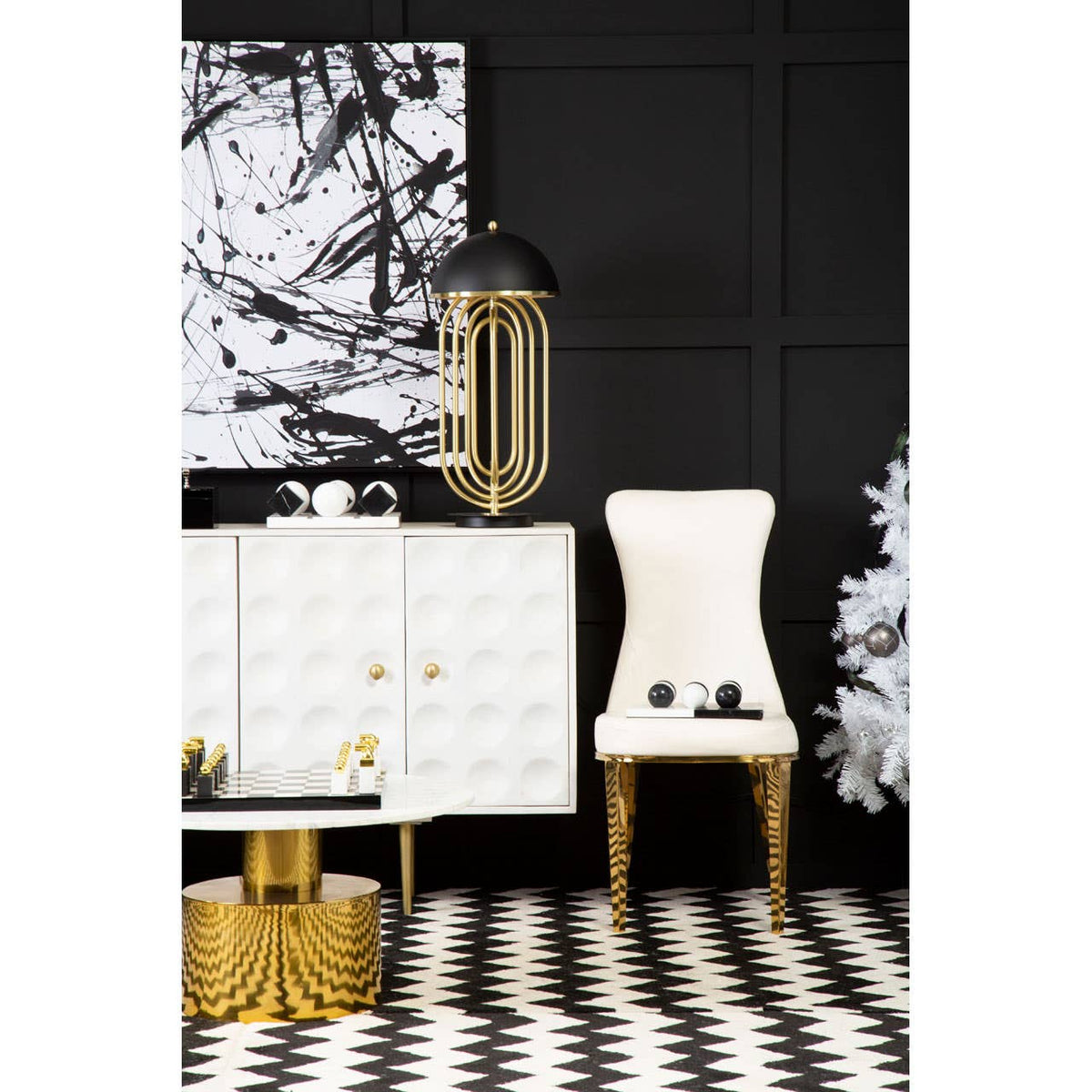 Forli White Dining Chair.