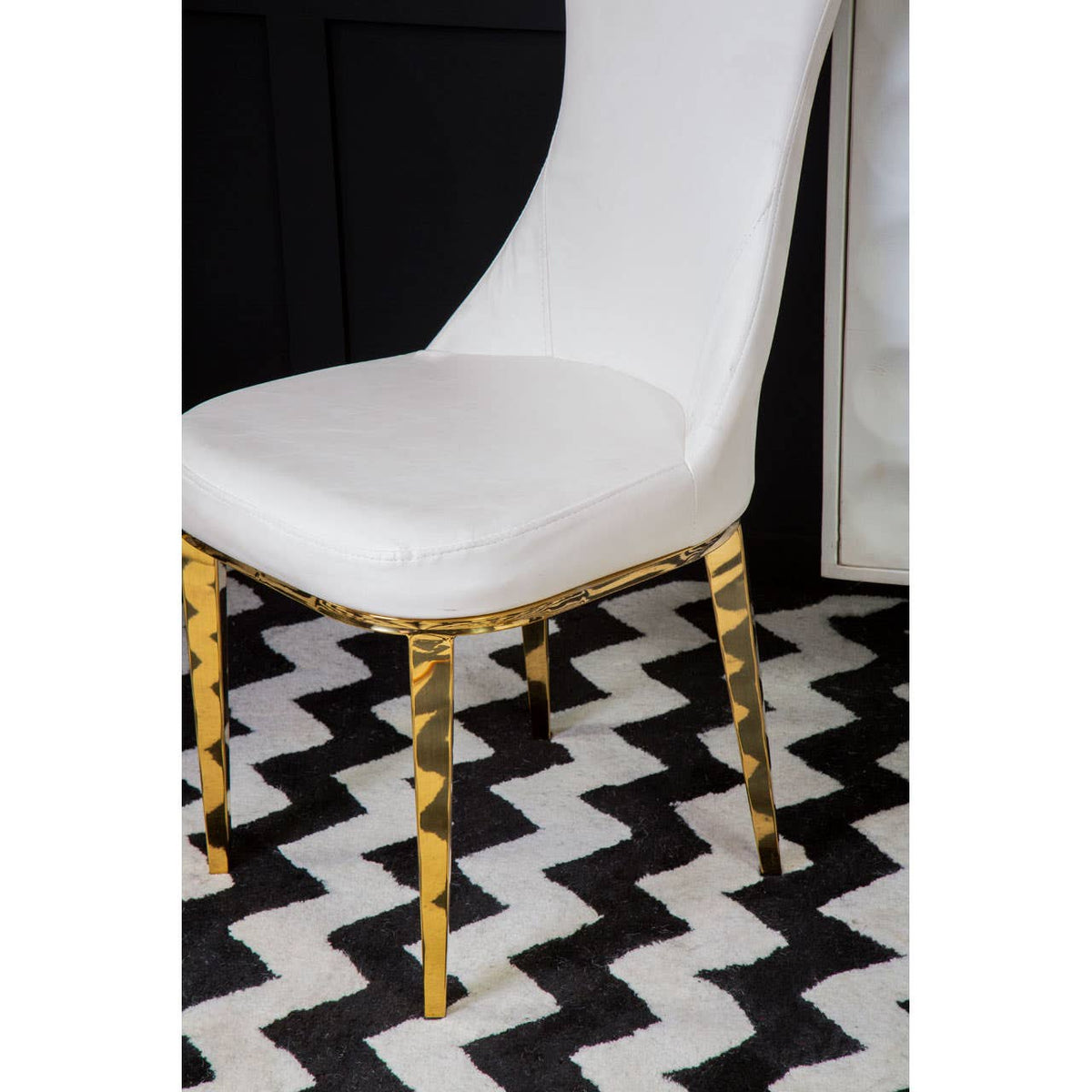 Forli White Dining Chair.