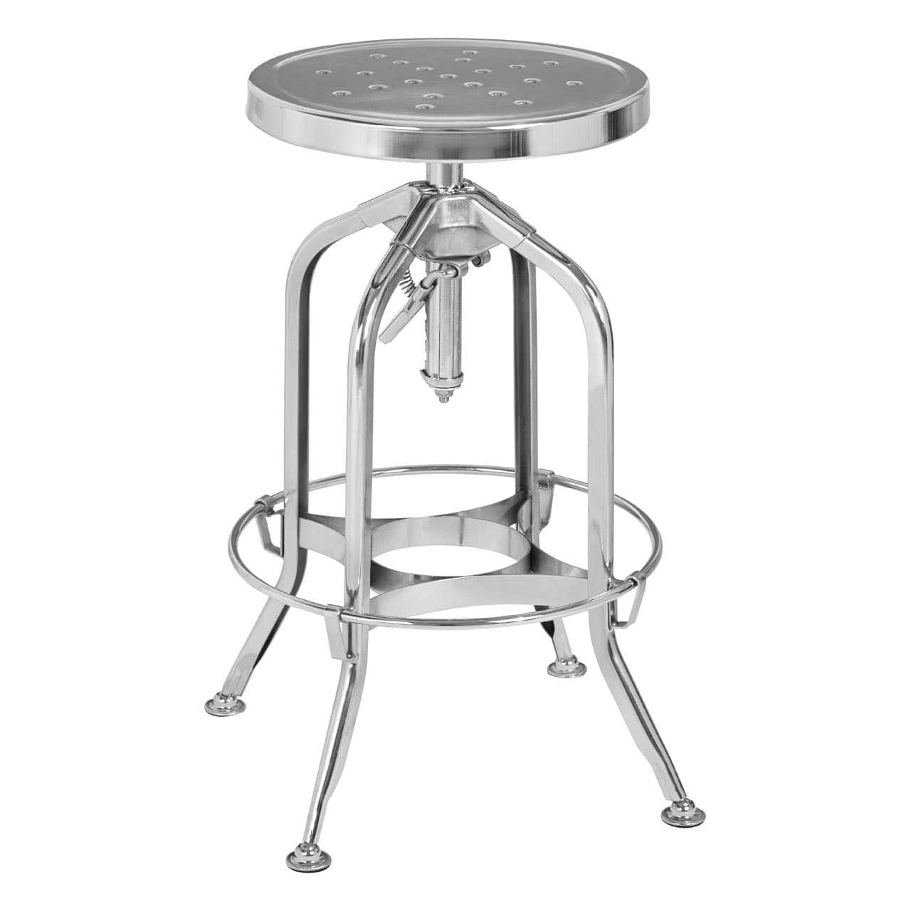 Noosa & Co. Dining Gator Silver Adjustable Stool House of Isabella UK