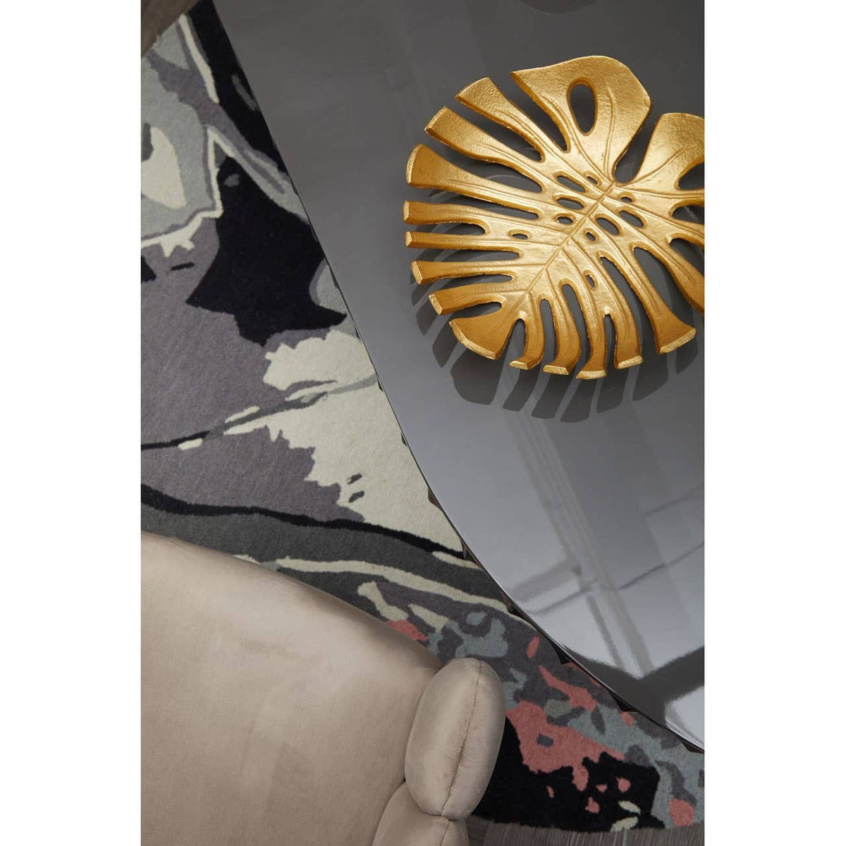 Noosa & Co. Dining Genoa Grey Gloss Finish Oval Dining Table House of Isabella UK