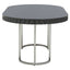 Noosa & Co. Dining Genoa Grey Gloss Finish Oval Dining Table House of Isabella UK