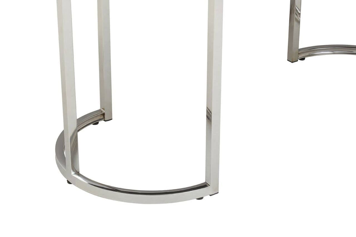 Noosa & Co. Dining Genoa Grey Gloss Finish Oval Dining Table House of Isabella UK