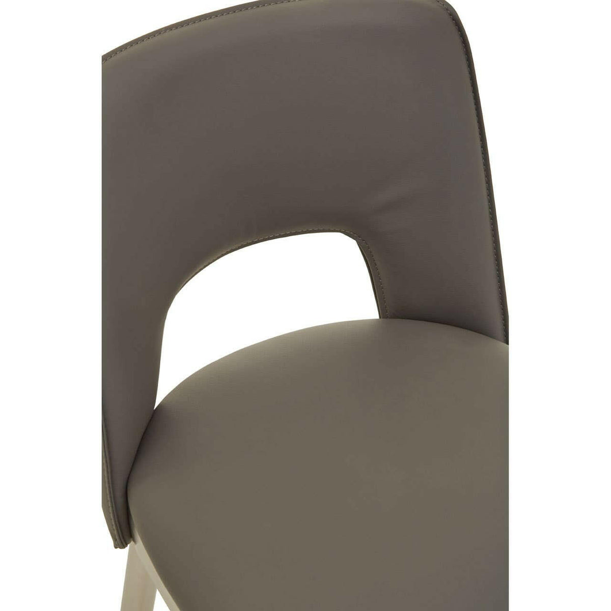 Gilden Grey Leather Effect Bar Chair.