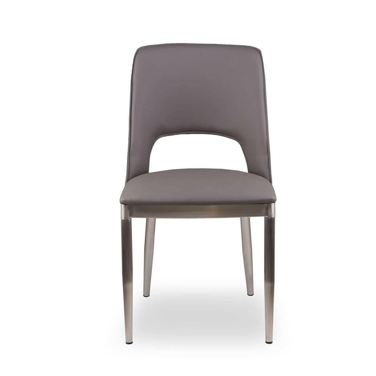 Gilden Grey Leather Effect Dining Chair.