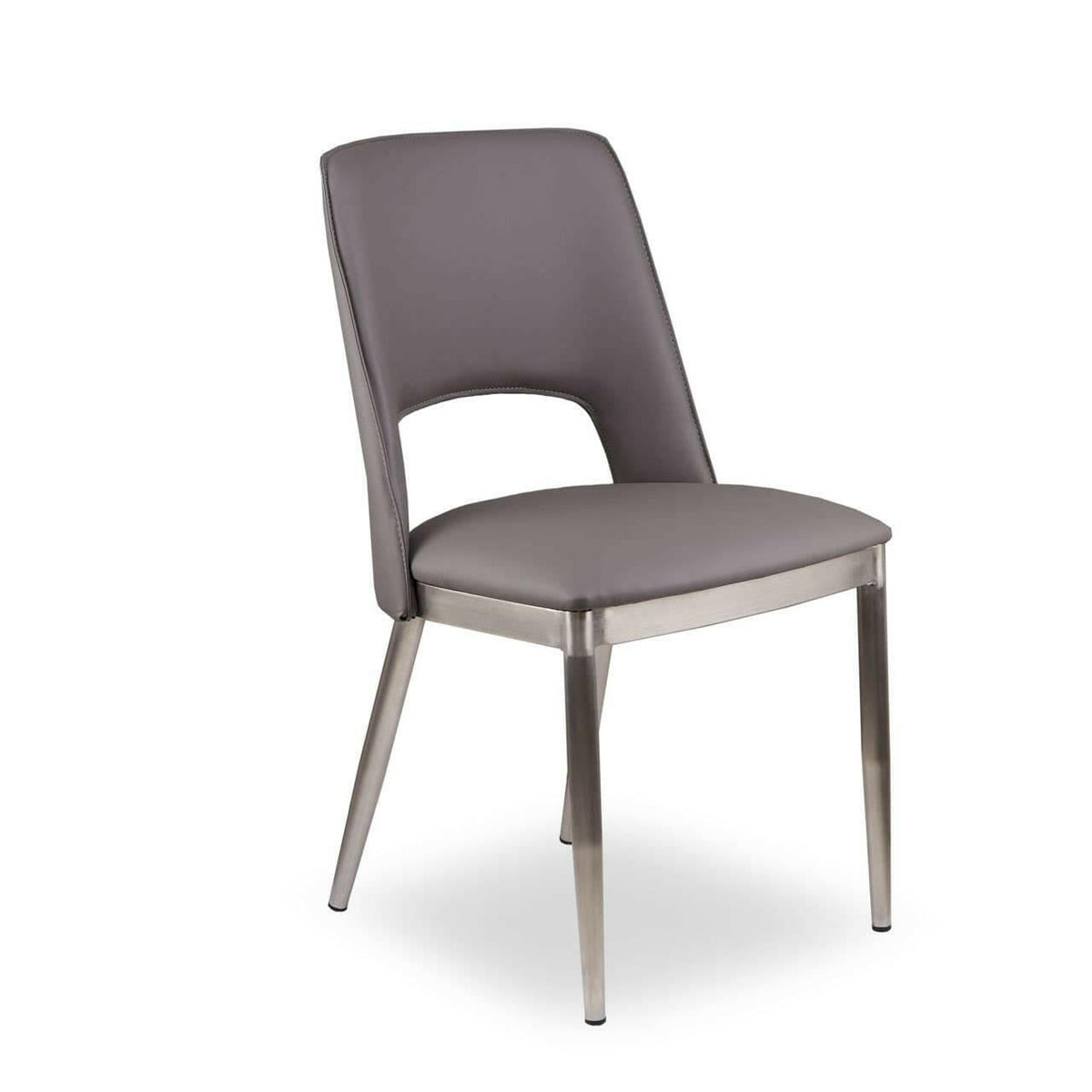 Gilden Grey Leather Effect Dining Chair.