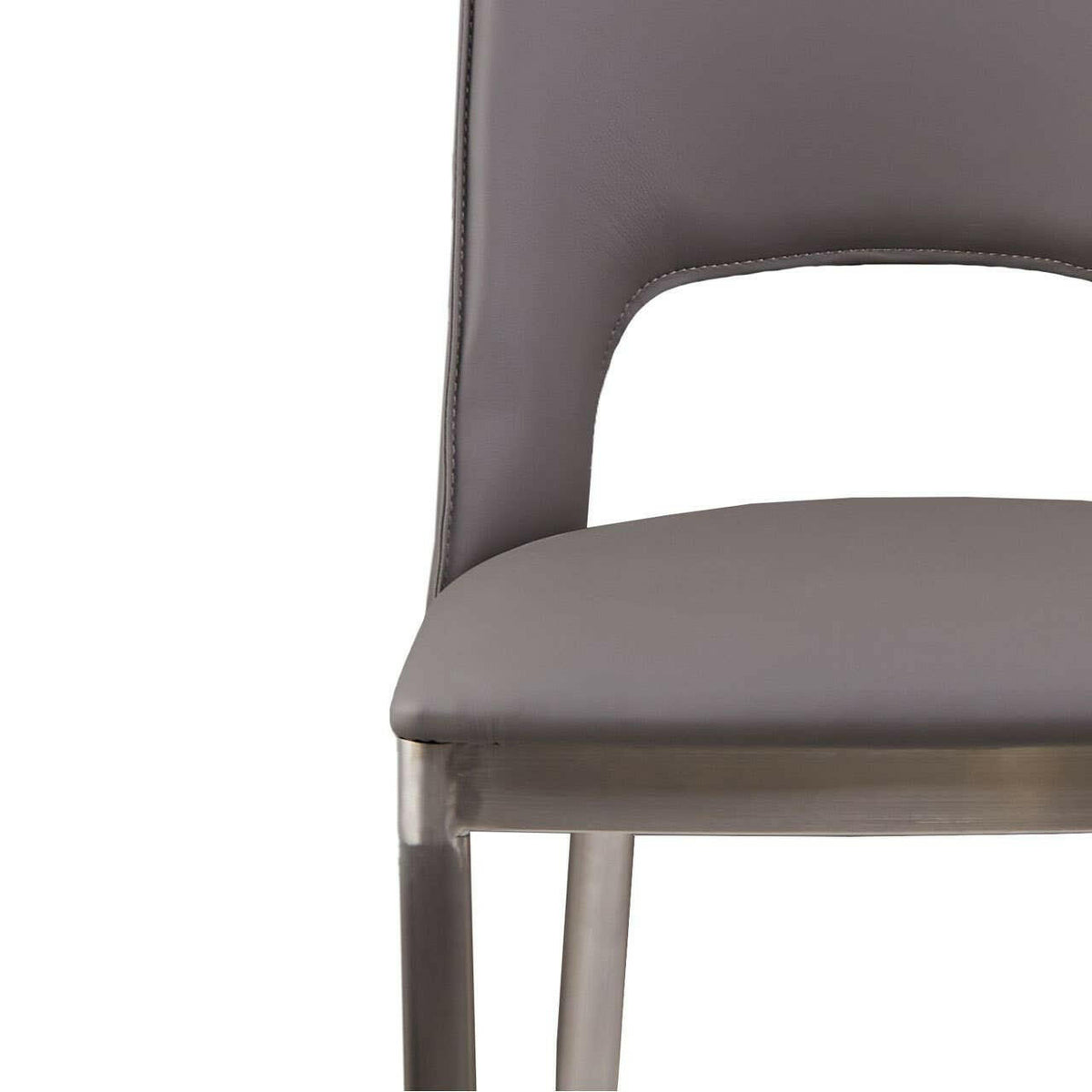Gilden Grey Leather Effect Dining Chair.