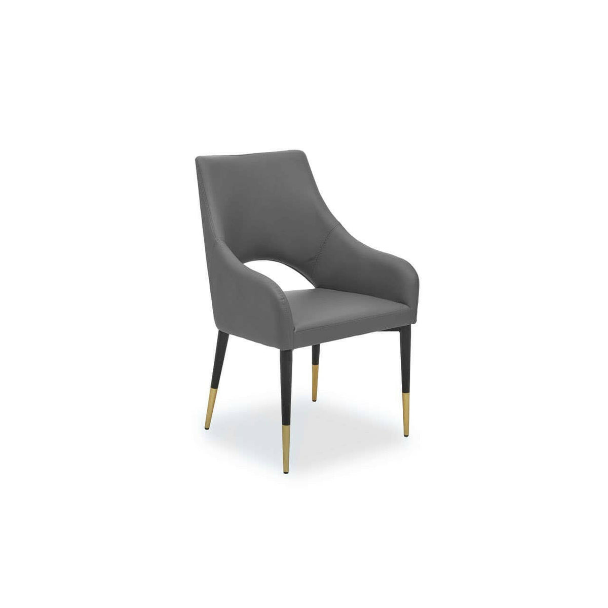Gilden Grey Leather Effect Dining Chair.