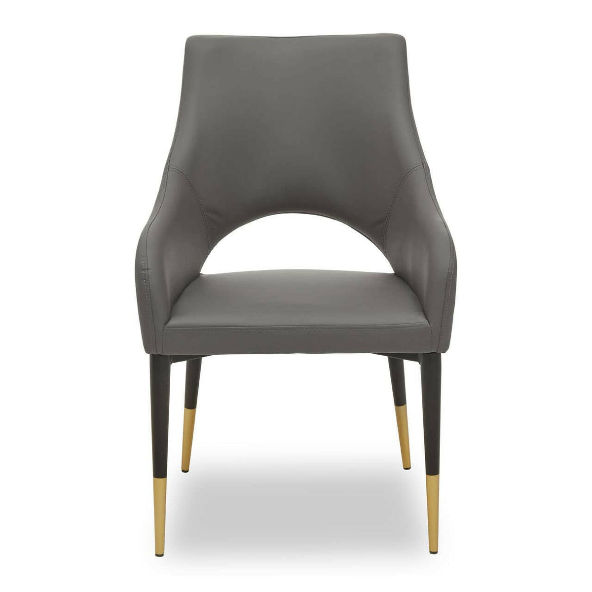 Gilden Grey Leather Effect Dining Chair.