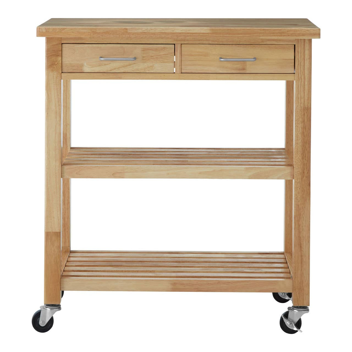 Glenn Tropical Hevea Wood Kitchen Trolley.