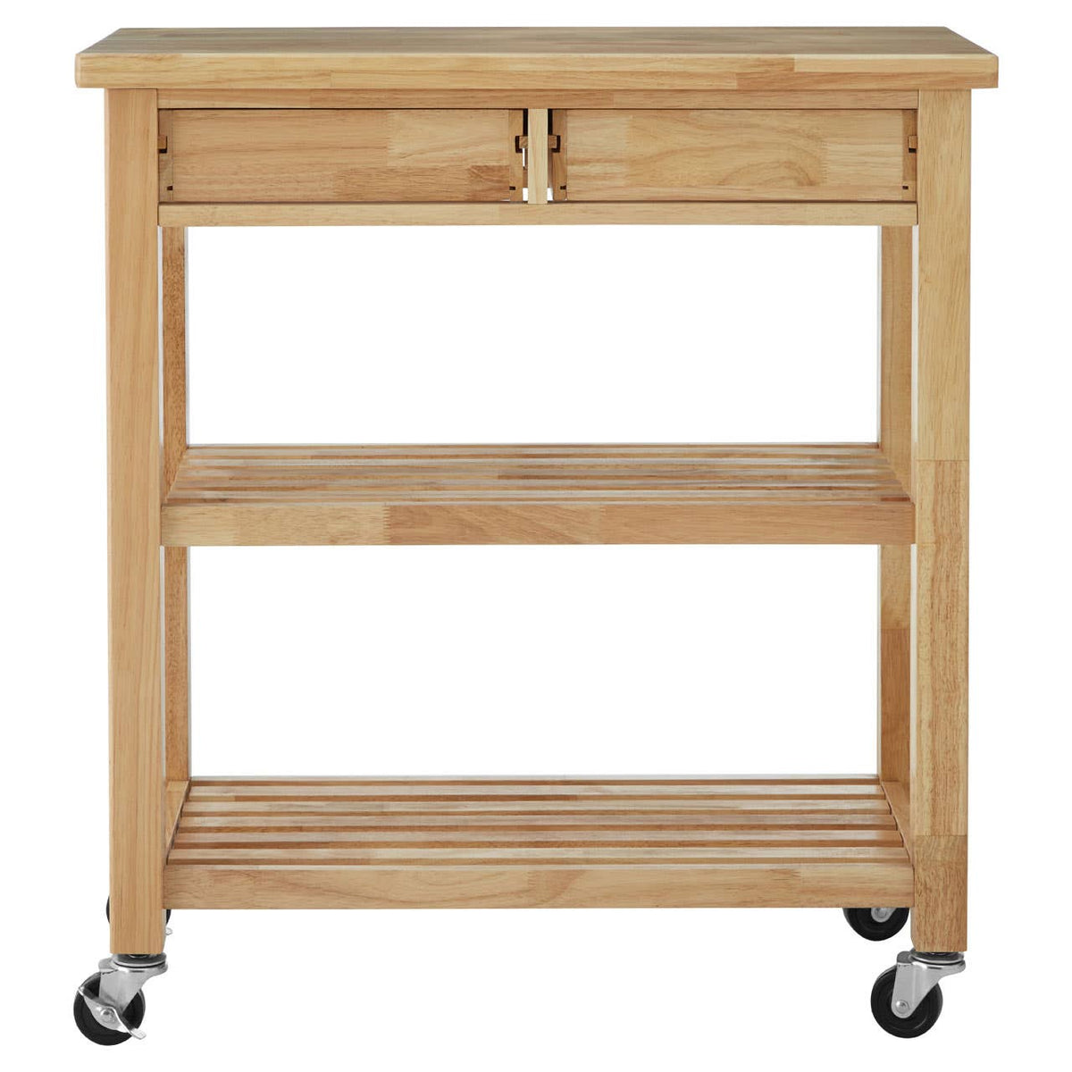 Glenn Tropical Hevea Wood Kitchen Trolley.