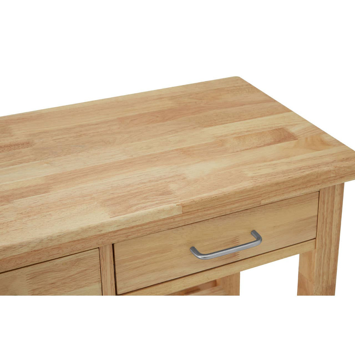 Glenn Tropical Hevea Wood Kitchen Trolley.