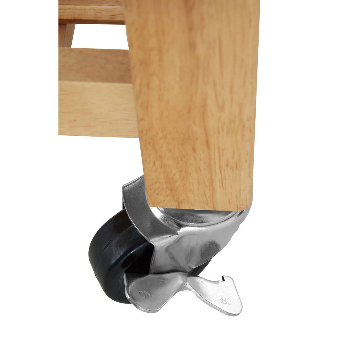 Glenn Tropical Hevea Wood Kitchen Trolley.