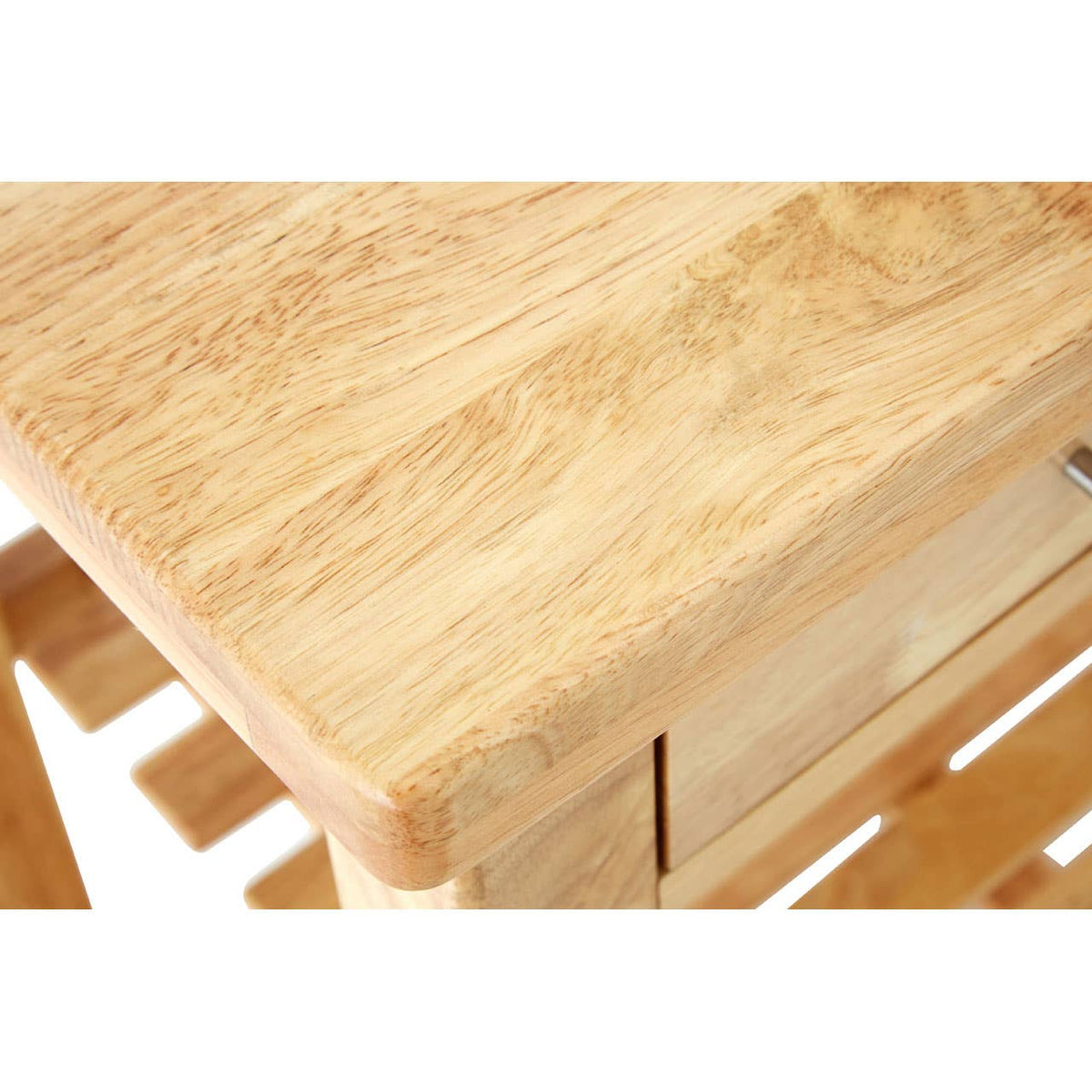 Glenn Tropical Hevea Wood Kitchen Trolley.