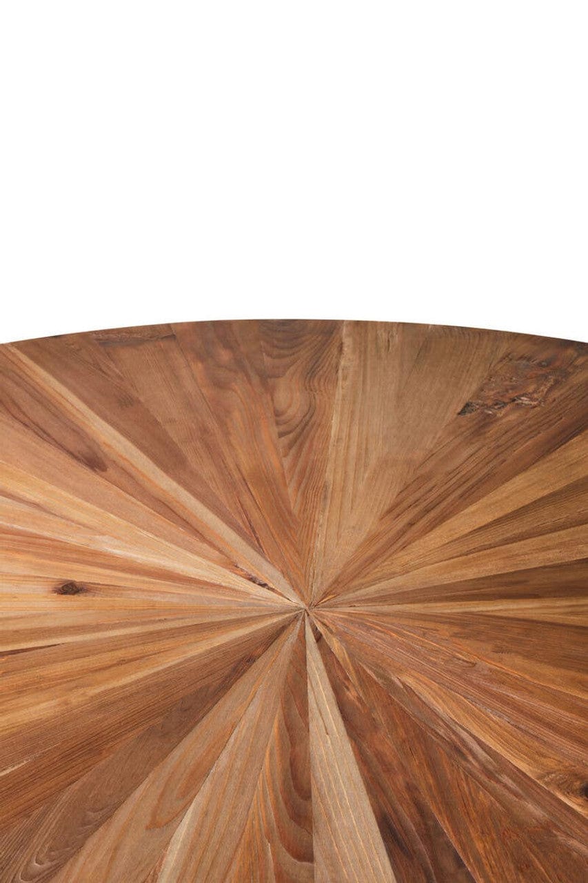 Noosa & Co. Dining Jana Round Fir Wood Dining Table with Splayed Legs House of Isabella UK