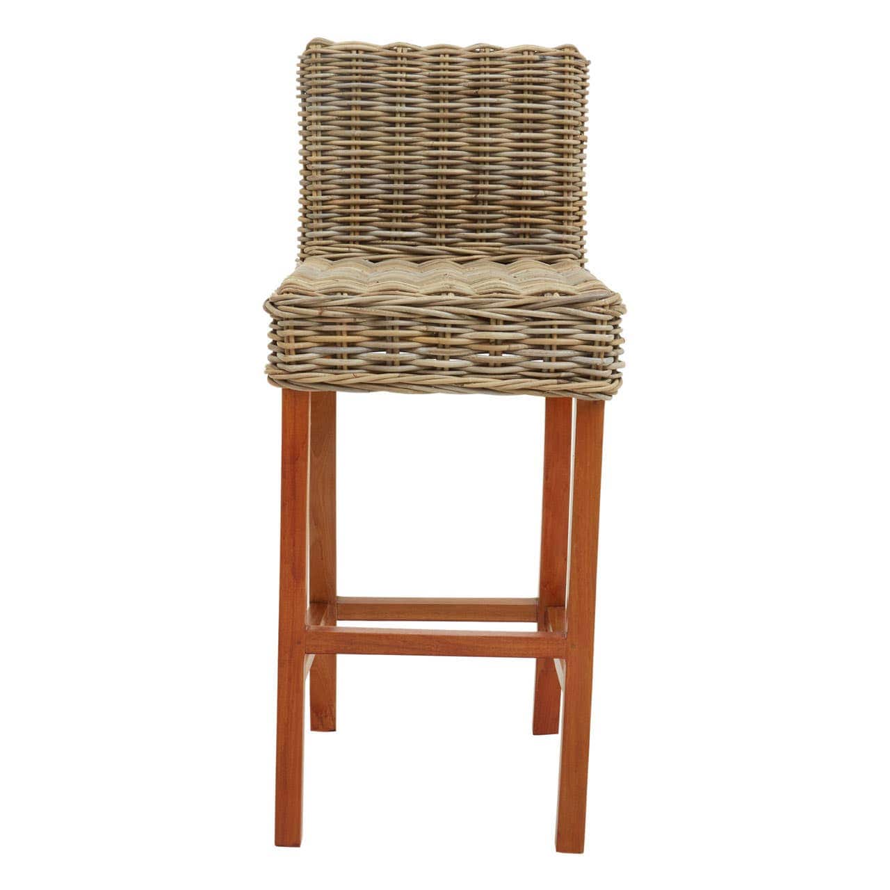 Noosa & Co. Dining Java Natural Rattan Bar Chair House of Isabella UK