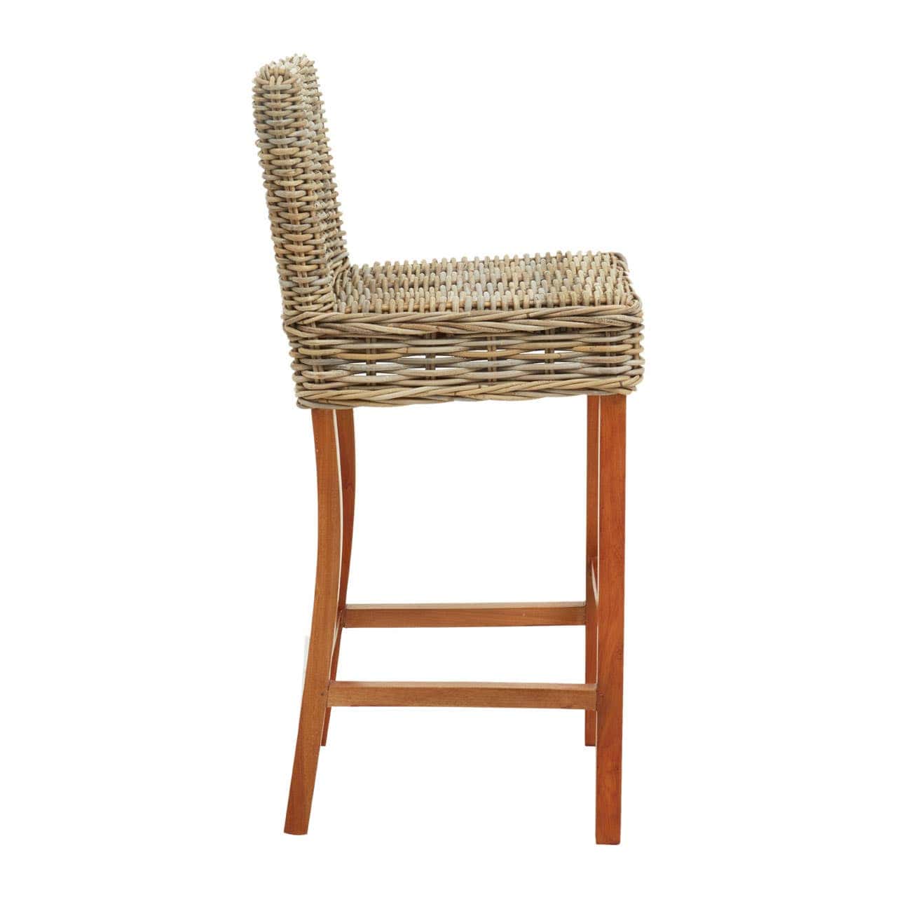 Noosa & Co. Dining Java Natural Rattan Bar Chair House of Isabella UK