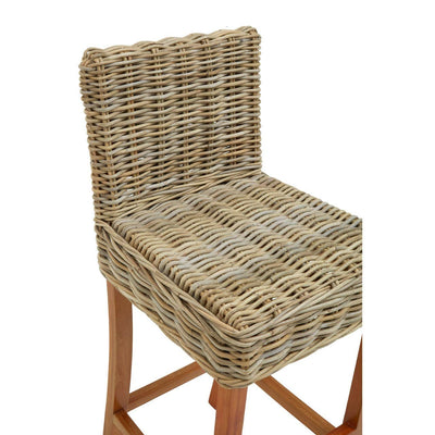 Noosa & Co. Dining Java Natural Rattan Bar Chair House of Isabella UK