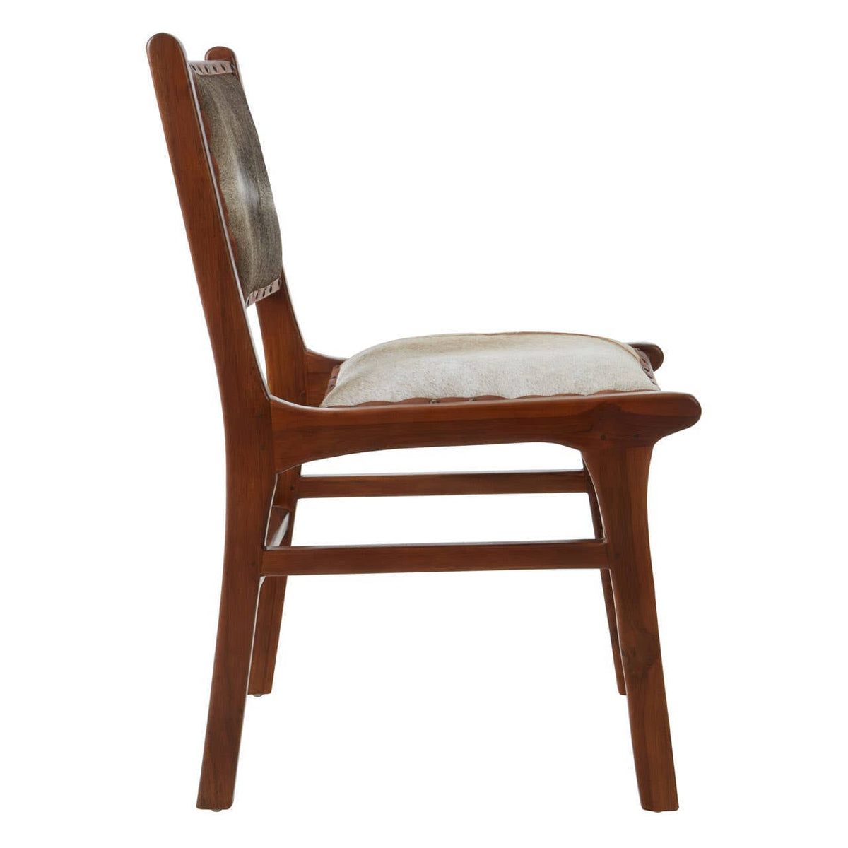 Kendari Dining Chair With Natural Cow Leather.