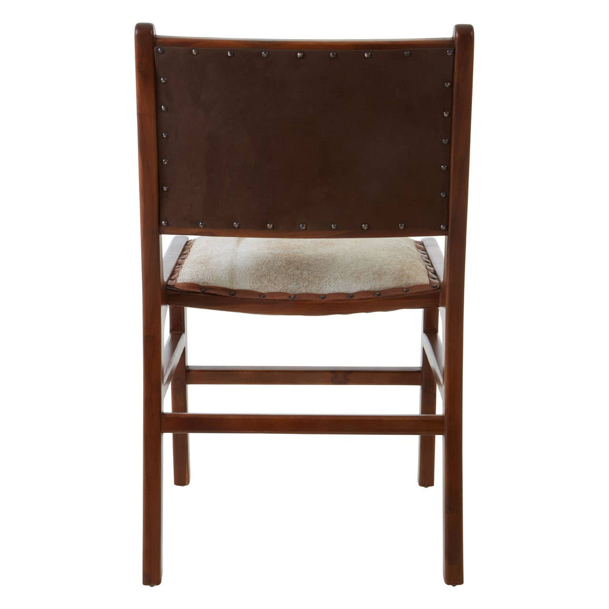 Kendari Dining Chair With Natural Cow Leather.